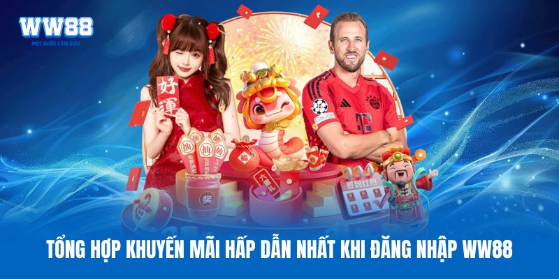 Tổng hợp khuyến mãi hấp dẫn nhất khi đăng nhập WW88